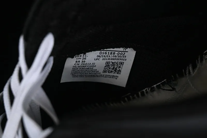All categories Nk SB Dunk series Nk SB Dunk Low low-top sneakers Nk Dunk Low Retro pure black and white SB low-top sports and leisure sneakers DJ6188-002
